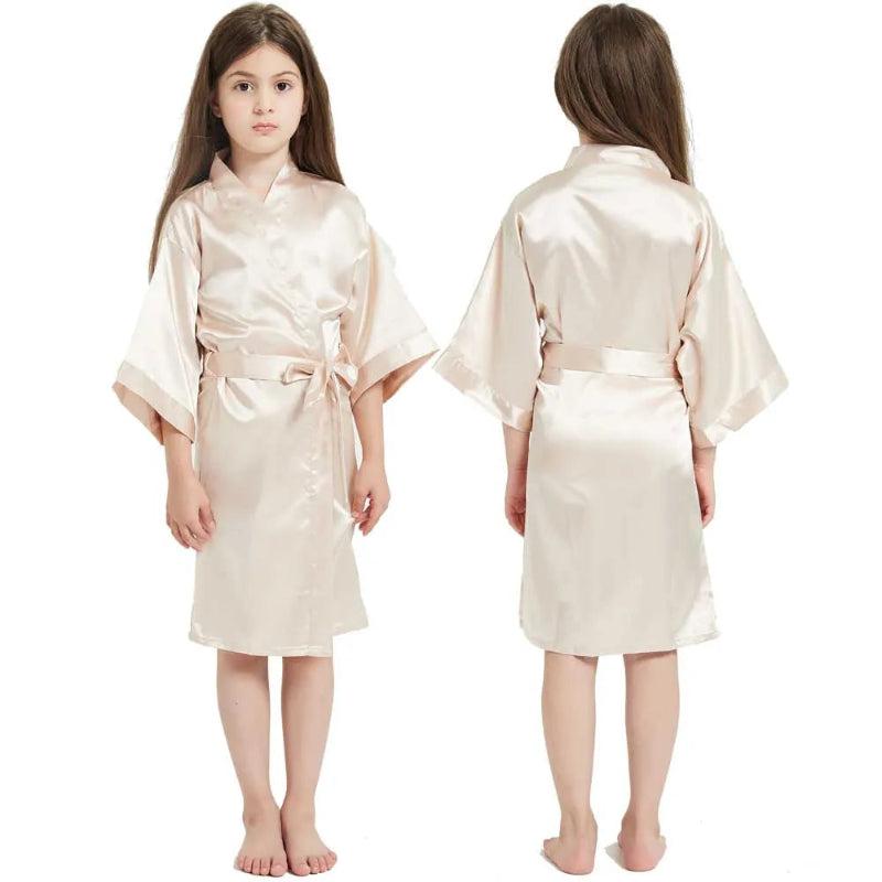 Peignoir_de_bain_14_ans_pas_cher-polyester-manche trois quarts-mi genou-col V-léger-doux-moelleux-confortable-absorbant-printemps-été-ivoire