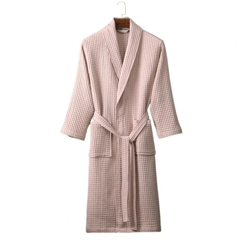 Peignoir_de_bain_haute_couture-coton-confortable-doux-manche-longue-hiver-mi-mollet-col-chale-epais-beige