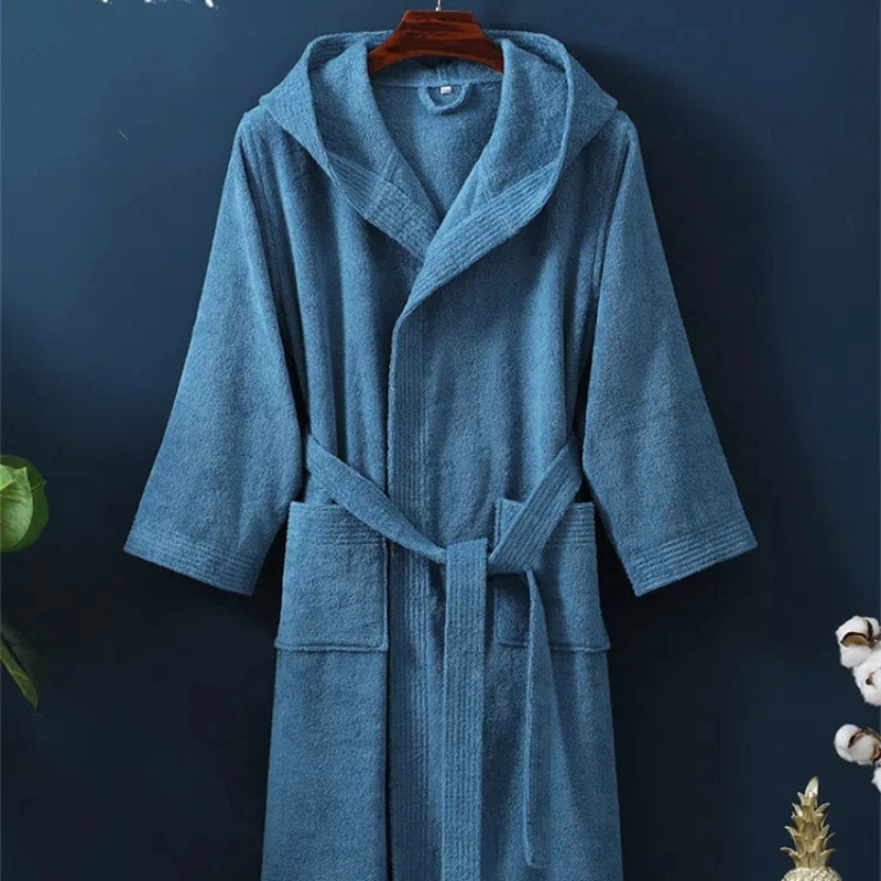 Peignoir_de_bain_homme_capuche-coton-capuche-manche-longue-mi-mollet-hiver-bleu