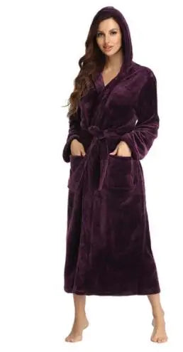 Peignoir de bain pour homme personnalisé-violet-capuche