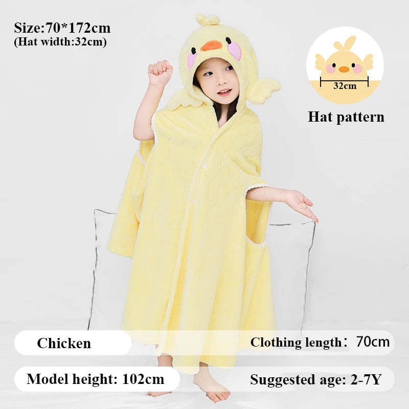 Peignoir de bain bébé rigolo