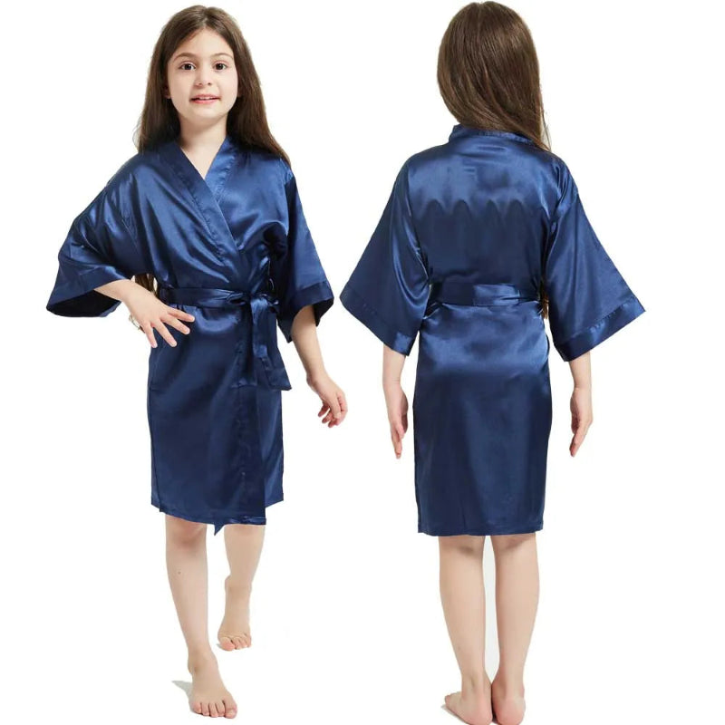 Peignoir_de_bain_14_ans_pas_cher-polyester-manche trois quarts-mi genou-col V-léger-doux-moelleux-confortable-absorbant-printemps-été-bleu marine