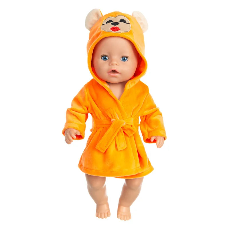 Peignoir_de_bain_bébé-animaux-flanelle-polyester-absorbant-doux-confortable-moelleux-manche_longue-capuche_forme_animale-mi-mollet-épais-motif_uni-hiver-printemps-automne-jaune