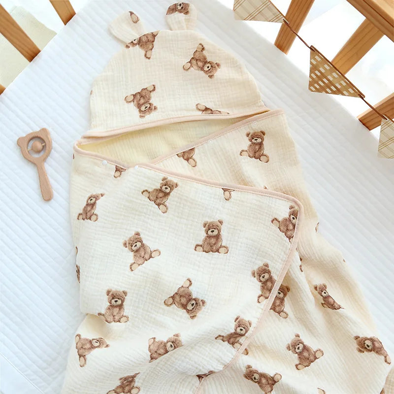 Peignoir_de_bain_bébé-coton_bio-pur_coton-capuche_forme_animale-motif_dessin_animé-doux-confortable-moelleux-absorbant-sans_manches-forme_rectangulaire-été-printemps-hiver-automne-beige