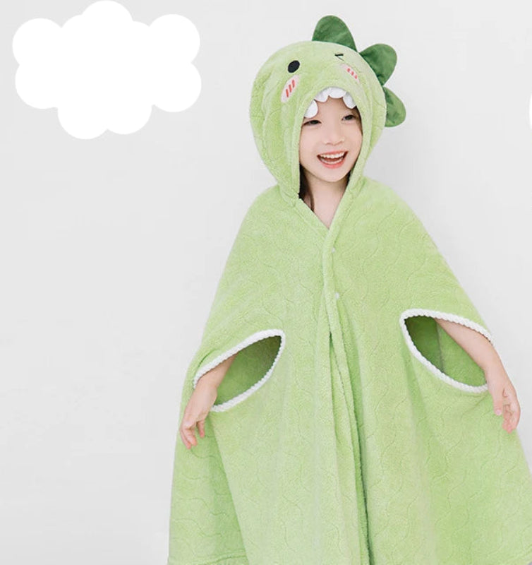 Peignoir_de_bain_bébé-rigolo-capuche-motif-animal-sans-manche-éponge-absorbant-moelleux-automne-été-confortable