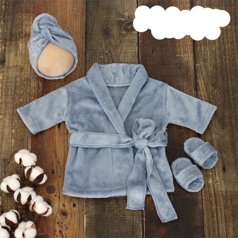 Peignoir_de_bain_best-capuche-ensemble_chaussons_ton_sur_ton-Acrylique_ultra_doux_pour_bébé-motif-animal_dessin_anime_doux_confortable_moelleux-printemps_hiver_automne_bleu
