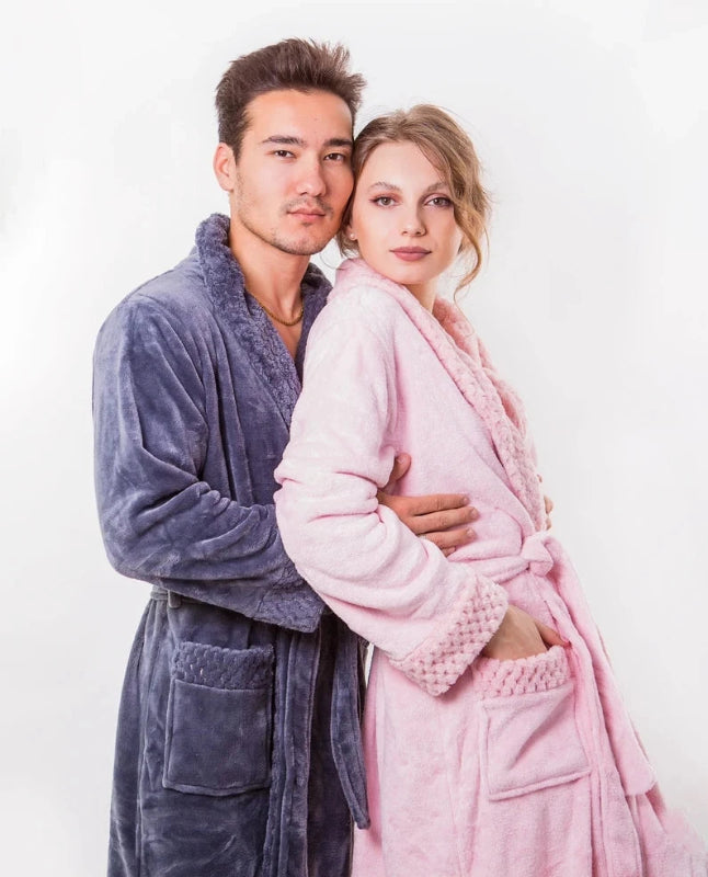 Peignoir_de_bain_brodé-flanelle-polyester-col-châle-rabattu-personnalisable-manche-longue-épais-mi-mollet-doux-absorbant-confortable-moelleux-printemps-automne-hiver-bleu-rose