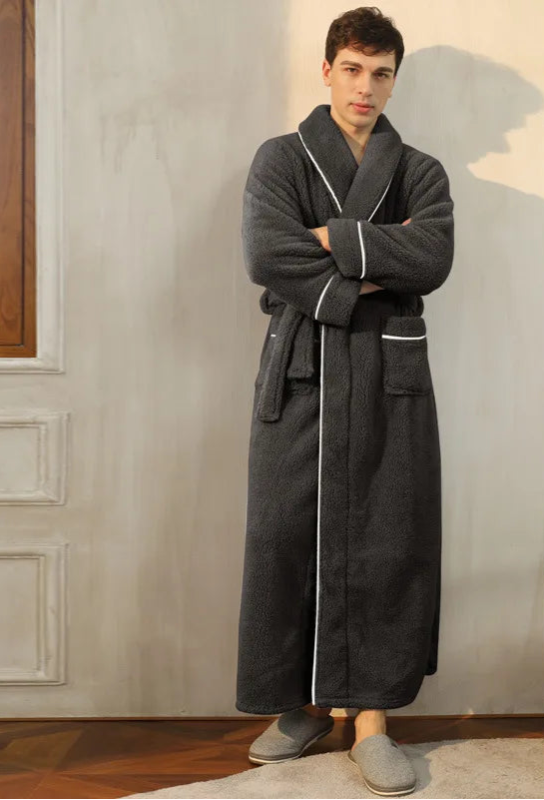Peignoir_de_bain_coton_égyptien_homme-polyester-coton-col-châle-manche-longue-épais-longueur-cheville-confortable-doux-moelleux-hiver-hiver-absorbant-printemps-automne-gris-foncé