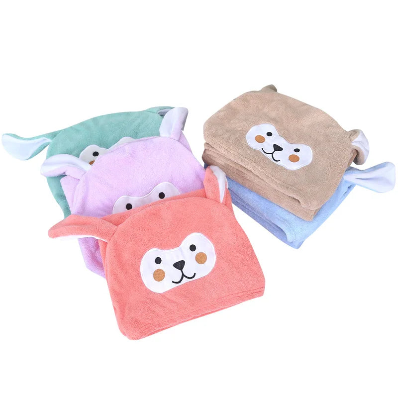 Peignoir_de_bain_enfant_tres_absorbant-coral-fleece-capuche-motif-animal-forme-rectangulaire-doux-sans-manche-confortable-moelleux-motif-dessin-anime-printemps-ete-vert-orange