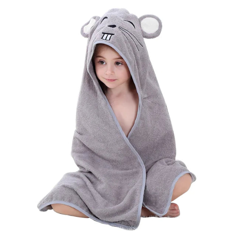 Peignoir_de_bain_enfants_coton-coton-polyester-motif-dessin-anime-capuche-forme-animale-moelleux-doux-absorbant-confortable-printemps-ete-automne-gris