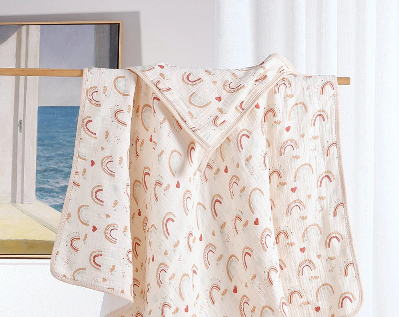 Peignoir de bain enfants pas cher-capuche-coton-motif-dessin-animes-foret-forme-rectangle-couverture-doux-moelleux-confortable-absorbant-été-printemps-automne