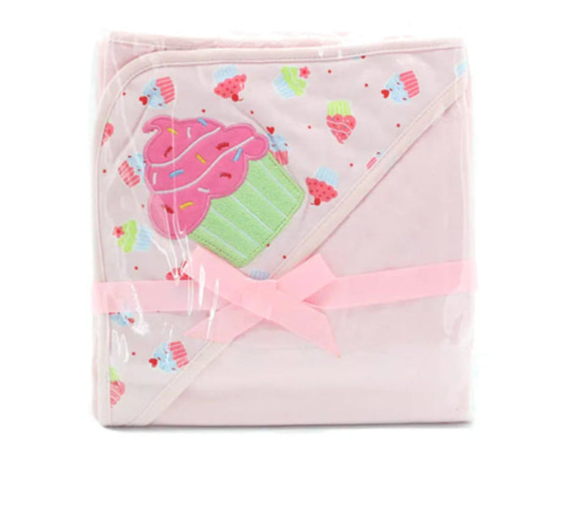 Peignoir_de_bain_eponge_bébé-coton-motif-imprime-forme-carré-motif-dessin-animé-moelleux-confortable-absorbant-printemps-automne-hiver-été-rose-clair-gâteau