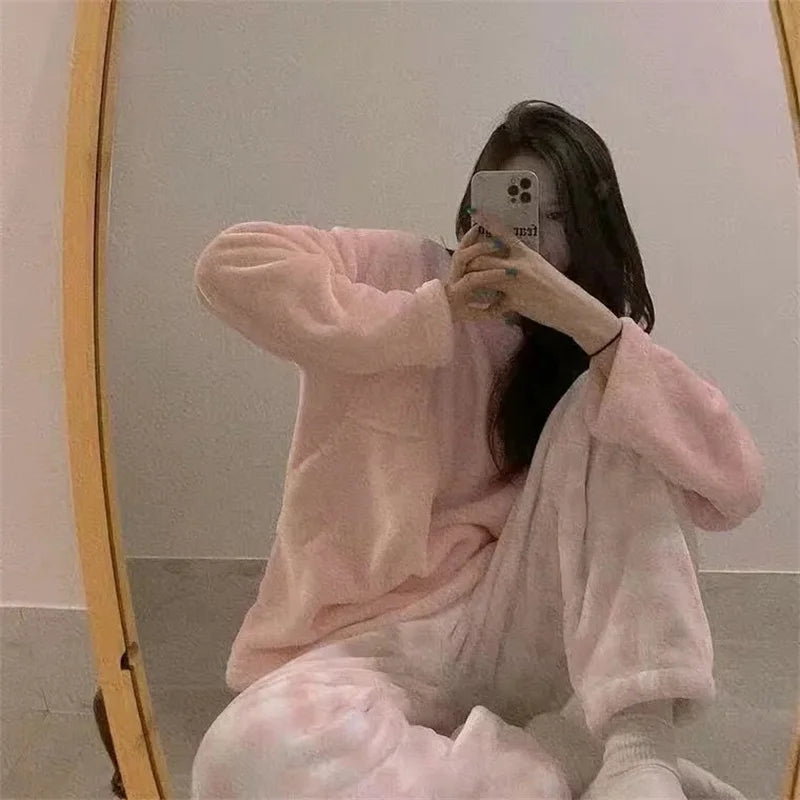 Peignoir de bain femme à capuche-polyester-epais-manche-longue-capuche-mi-mollet-absorbant-moelleux-confortable-motif-animal-geometrique-printemps-automne-hiver-orange-violet