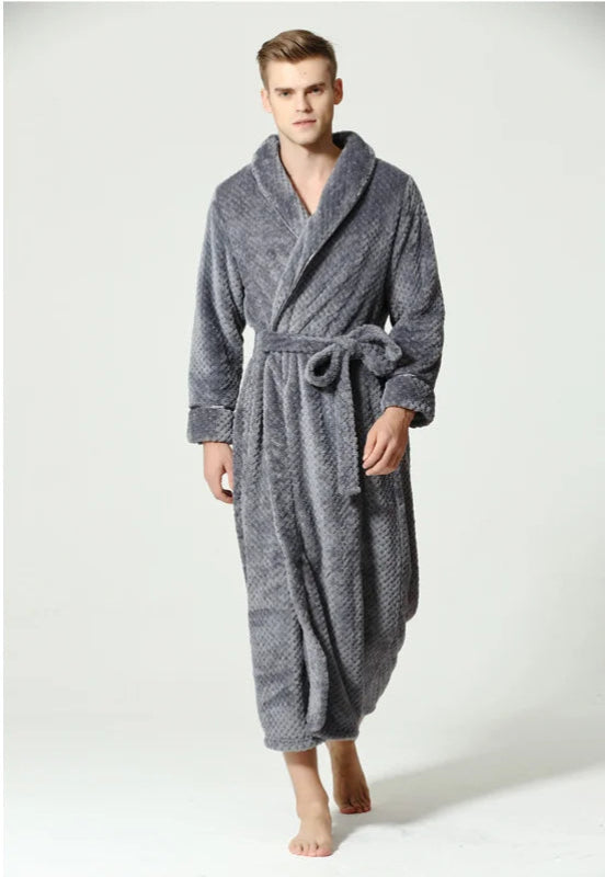 Peignoir_de_bain_femme_tres_long-polyester-velours-manche-longue-longueur-cheville-hiver-epais-absorbant-col-chale-gris