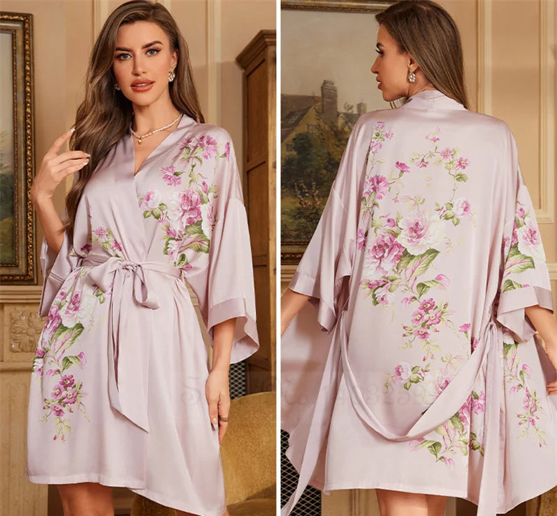 Peignoir_de_bain_femme_ultra_l_ger-manche-trois-quarts-mi-genou-col-chale-ete-absorbant-printemps-motif-floral-violet-ciel