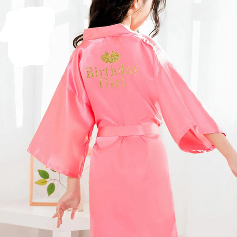 Peignoir de bain fille 6 rose-polyester-satine-manche-longue-absorbant-mi-genou-printemps-ete-rose