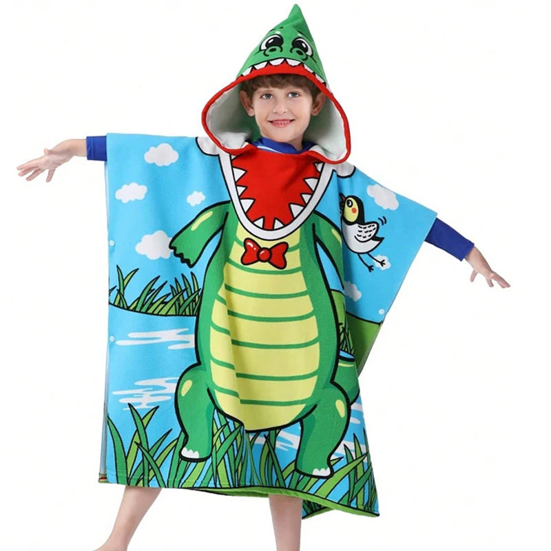 Peignoir de bain fille 6 rouge coton bio-coton-hiver-printemps-raffiné-sans-manche-capuche-vert-bleu