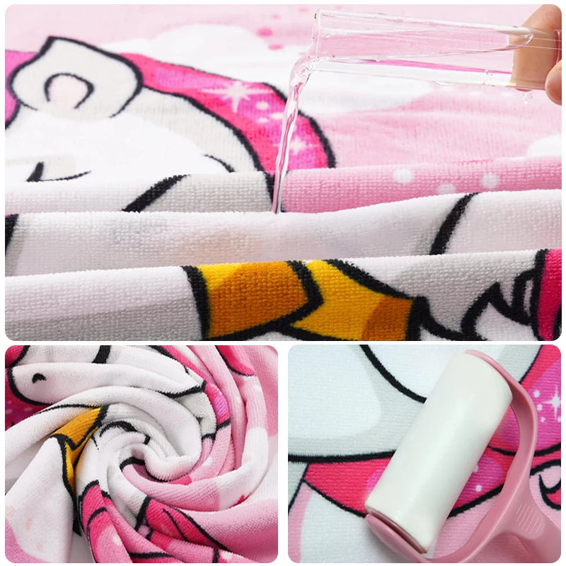 Peignoir de bain fille 6 rouge coton bio-coton-raffiné-sans-manche-hiver-capuche-rose