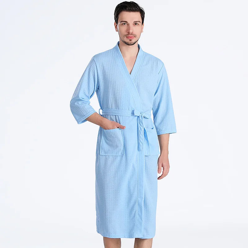 Peignoir_de_bain_homme_coton_brod_-mi-mollet-manche-longue-blanc-hiver-bleu-homme