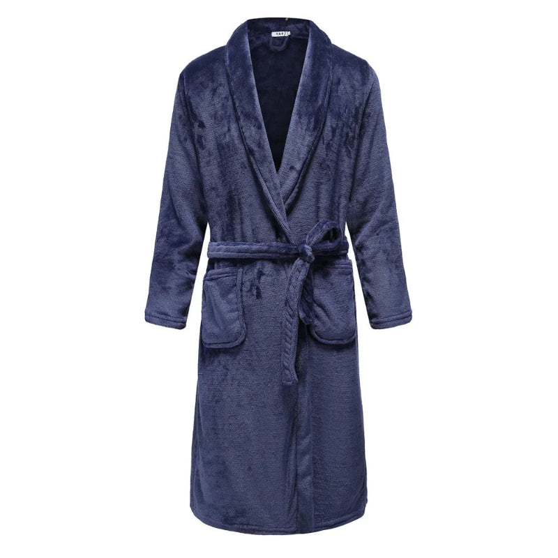 Peignoir de bain homme doux et epais-manche-longue-absorbant
