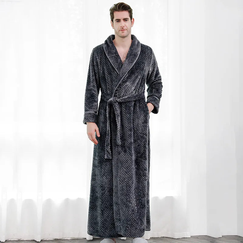 Peignoir_de_bain_homme_personnalise_-polyester-col-chale-gris