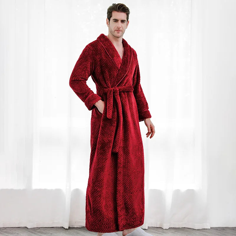 Peignoir_de_bain_homme_personnalise_-polyester-longueur-cheville-rouge