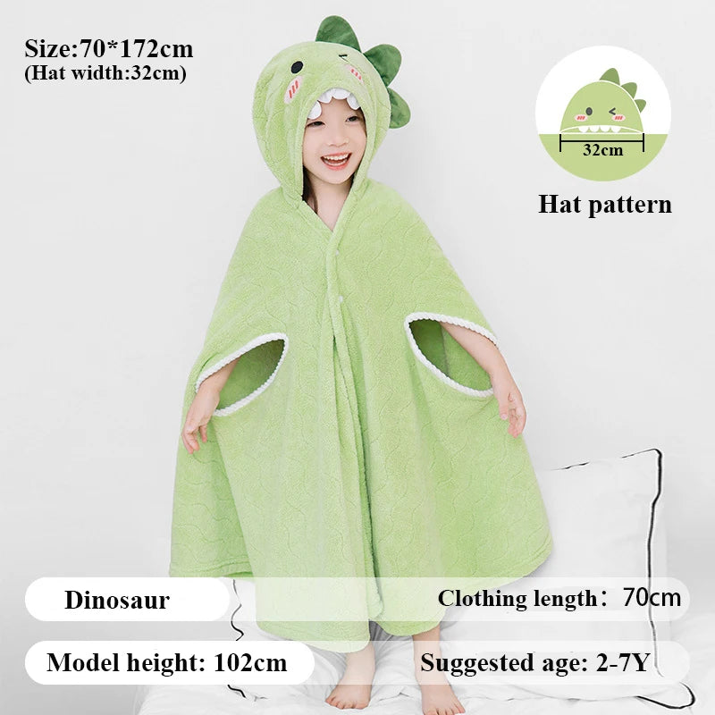 Peignoir de bain bébé rigolo