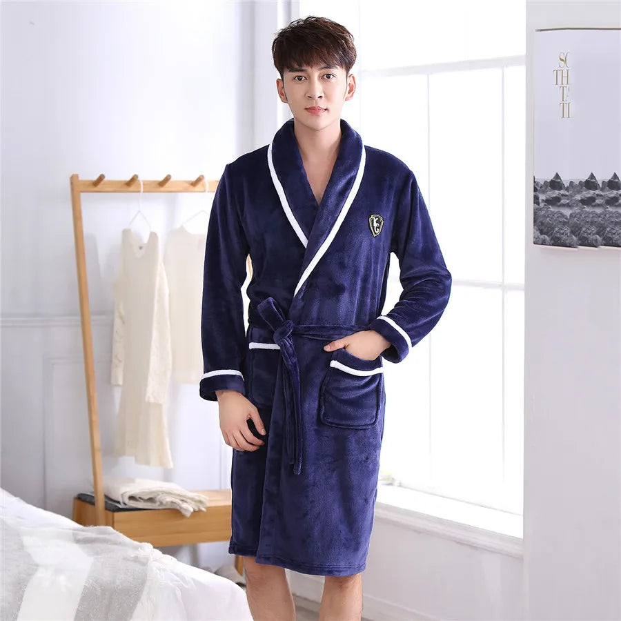 peignoir bain de mousse homme