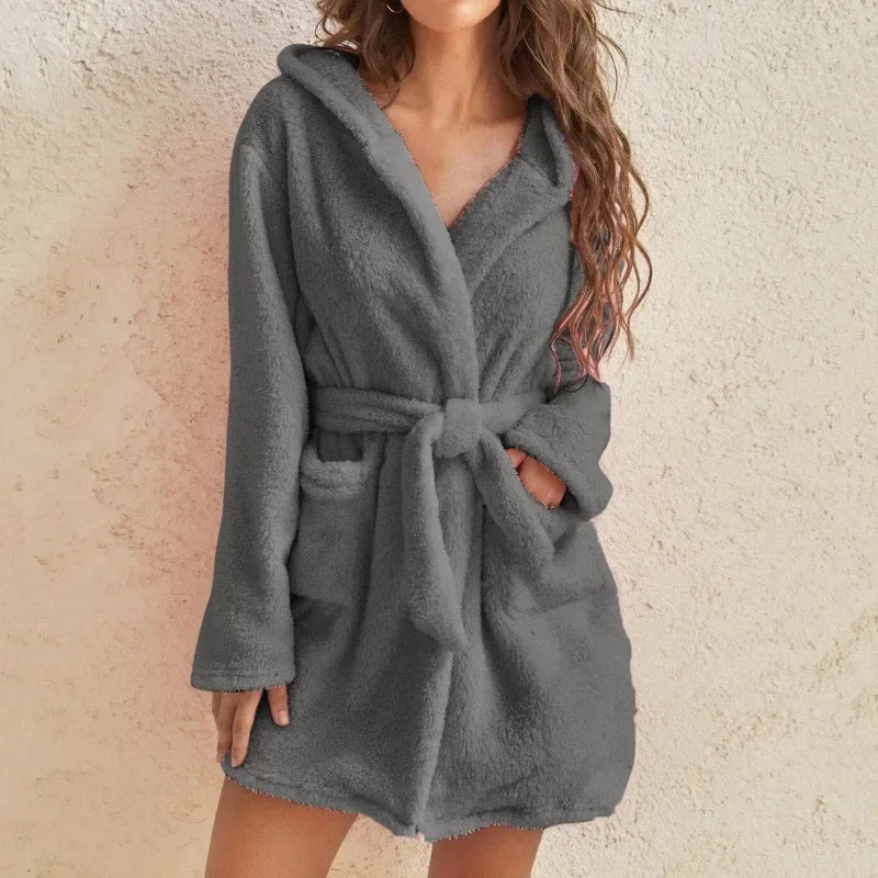 peignoir de bain pas cher femme-coton-moelleux
